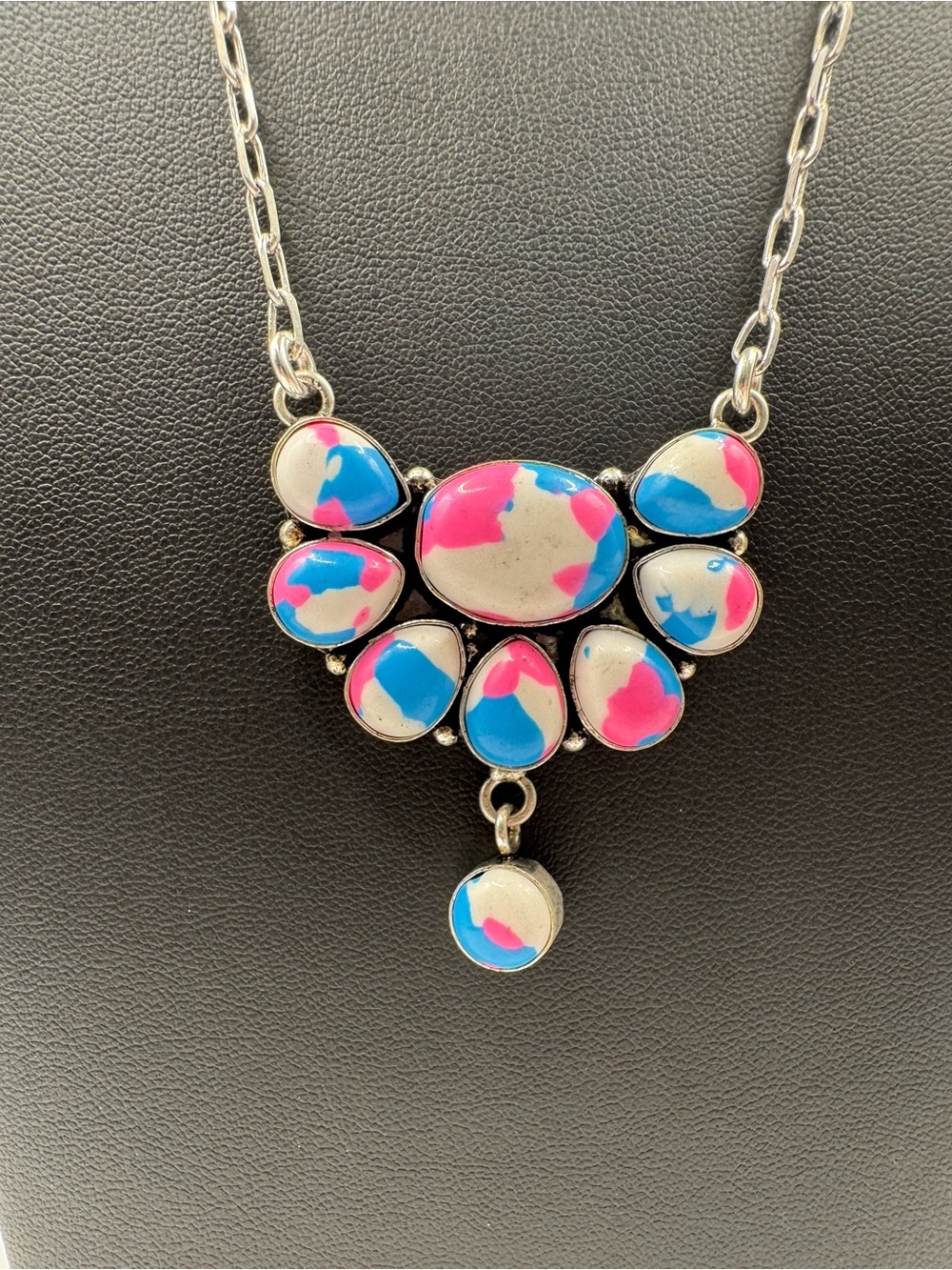 Nira Ven Sterling Silver Cotton Candy Cluster Pendant Necklace